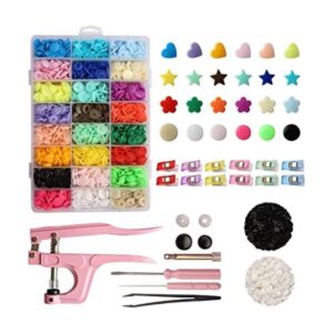 YUSBUTON Polygon snap kit with snap Pliers 473pcs T5 snap