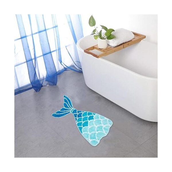 YUELIU Alfombra de baño de sirena suave y gruesa