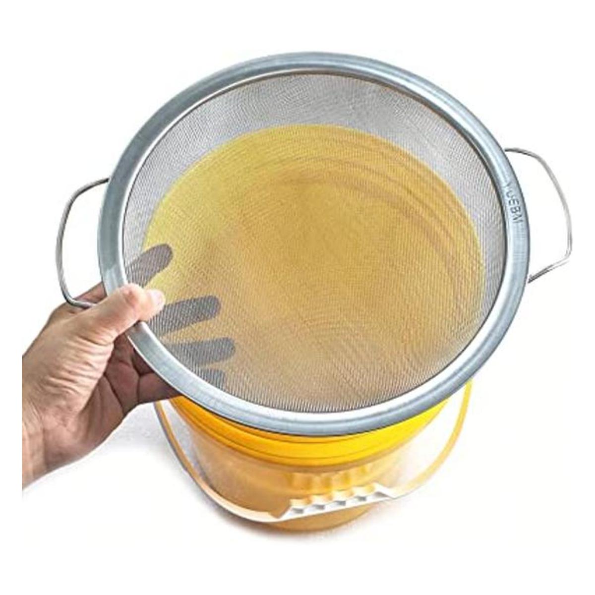 YUEBM Fine Mesh Stainless Steel Paint Strainer Fits a 5