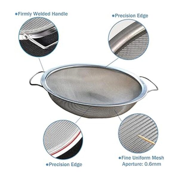 YUEBM Fine Mesh Stainless Steel Paint Strainer Fits a 5_3