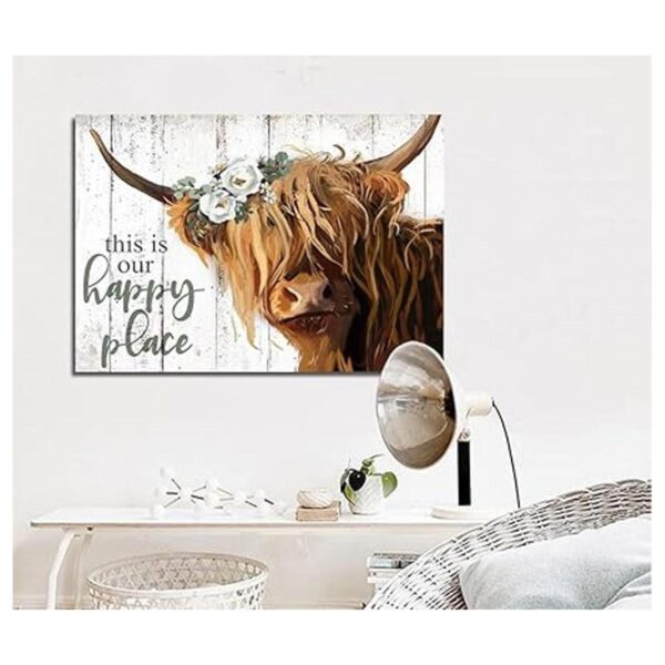 YPY Arte de pared de vaca de las tierras altas This is_5