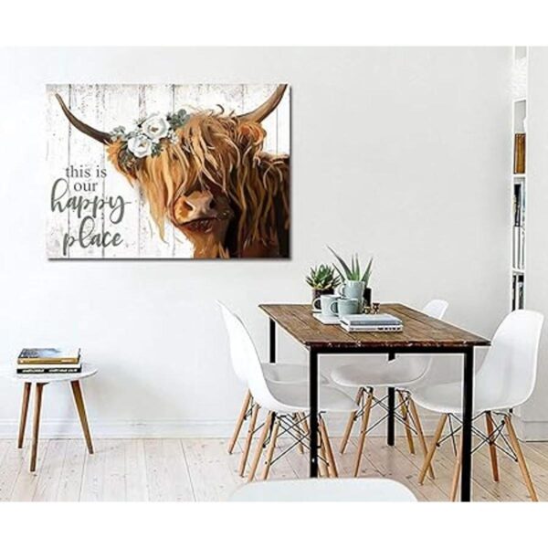 YPY Arte de pared de vaca de las tierras altas This is_6