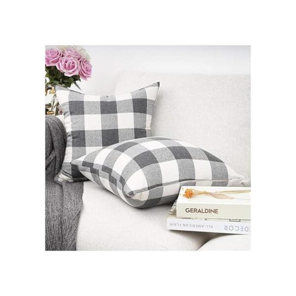 YOUR SMILE Retro Farmhouse Buffalo Tartan Chequer Funda_3