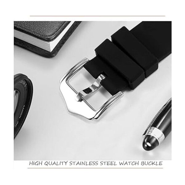 YHM Correas de reloj Correas de goma de silicona de_4