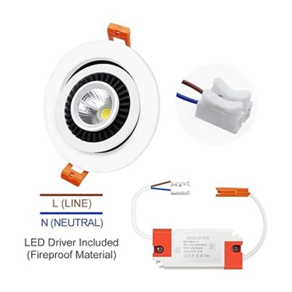YGSTech Iluminación LED empotrada de 3.5 pulgadas luz_6