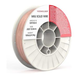 YESWELDER ER70S6 .035 pulgadas en carrete de 10 libras de