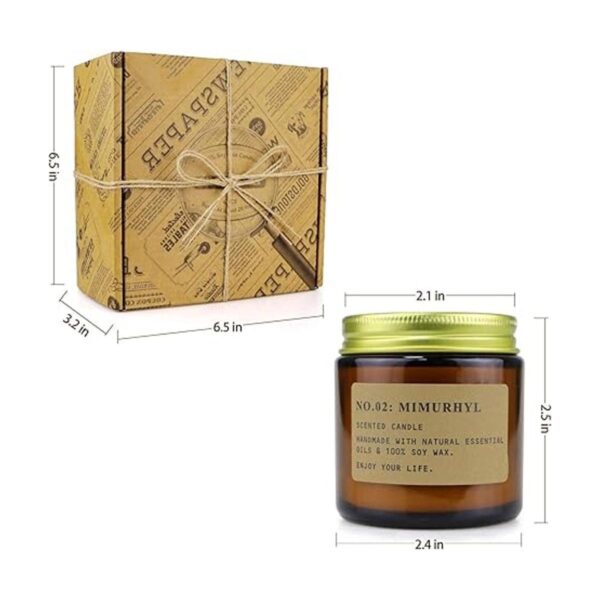 YFYTRE Juego de 4 velas perfumadas de cera de soja velas_3