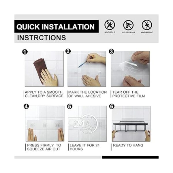 YAWSOUP Adhesivo fuerte para pared impermeable sin uñas_3