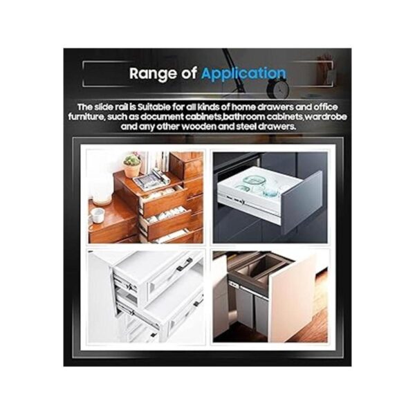 YENUO Diapositivas de cajón de extensión completa de acero_5