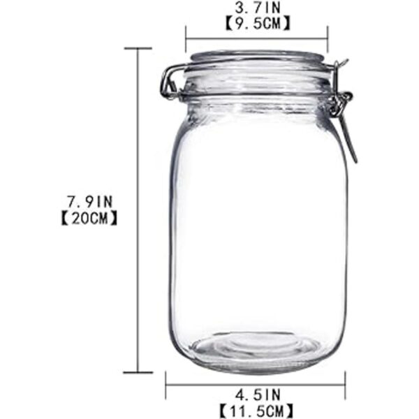 YEBODA Tarros de cristal para almacenamiento de alimentos