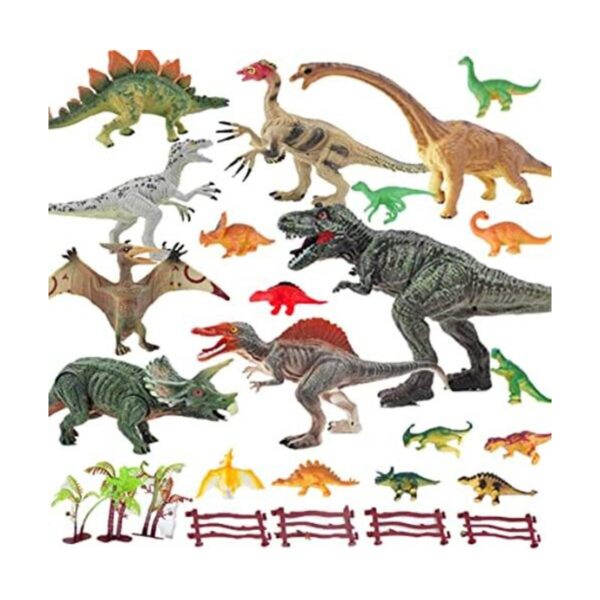 YAOASEN Paquete de 27 figuras de juguete de dinosaurio de_1