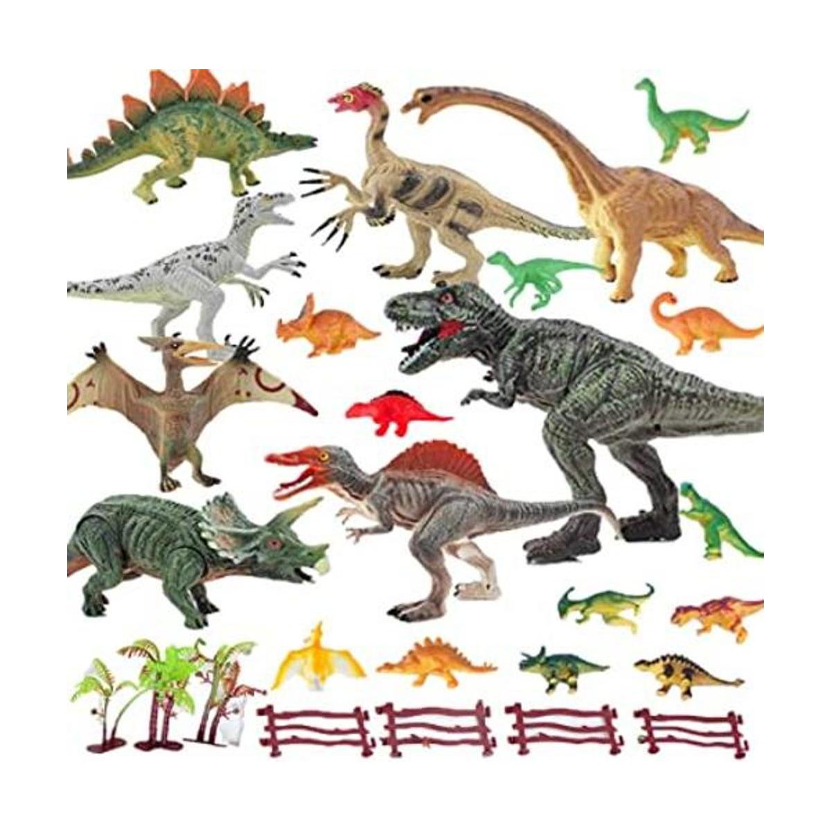 YAOASEN Paquete de 27 figuras de juguete de dinosaurio de