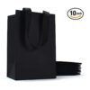 YACEYACE Bolsas de regalo negras con asas 10 bolsas de