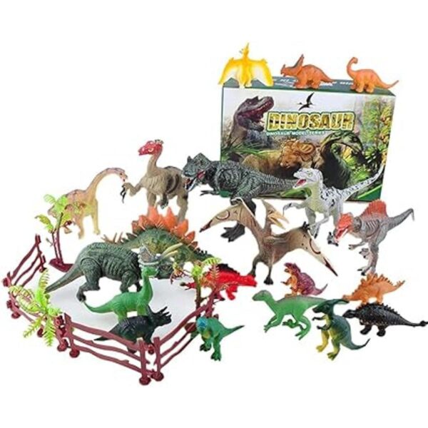 YAOASEN Paquete de 27 figuras de juguete de dinosaurio de_2