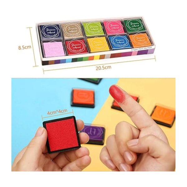 XoreArt Almohadillas de tinta lavables para los dedos para