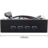 Xiwai USB 3.0 HUB 4 puertos Panel frontal a placa base_3