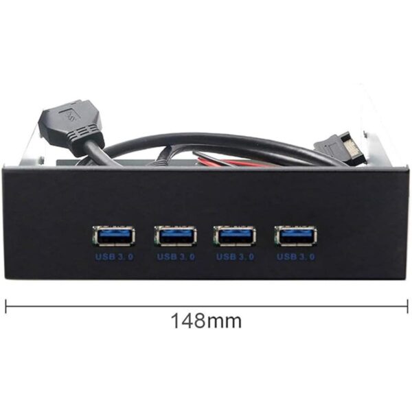 Xiwai USB 3.0 HUB 4 puertos Panel frontal a placa base_3
