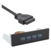 Xiwai USB 3.0 HUB 4 puertos Panel frontal a placa base_1