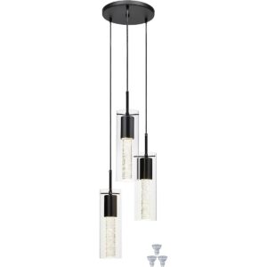 XiNBEi Lighting Lámpara colgante moderna de 3 luces en