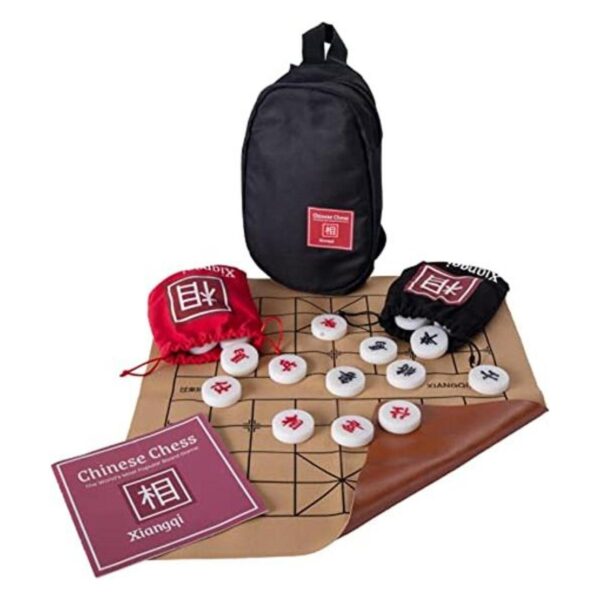 Xiangqi Juego de mesa de ajedrez chino portátil tablero_1