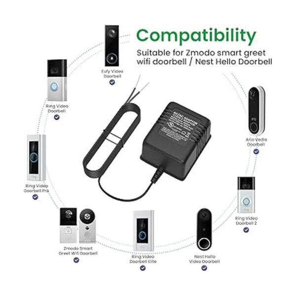 XXSZHY 18V Power Adapter for Video Doorbell Power Supply_2