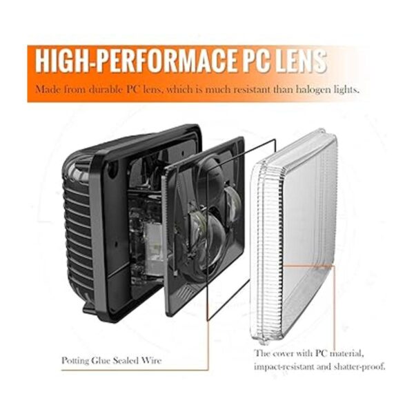 XPCTD 4 faros delanteros LED de 4 x 6 pulgadas 60 W_4