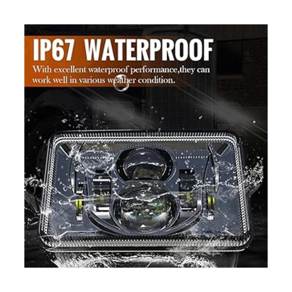 XPCTD 4 faros delanteros LED de 4 x 6 pulgadas 60 W_3