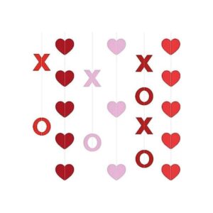 XOXO Guirnalda de San Valentín con forma de corazón