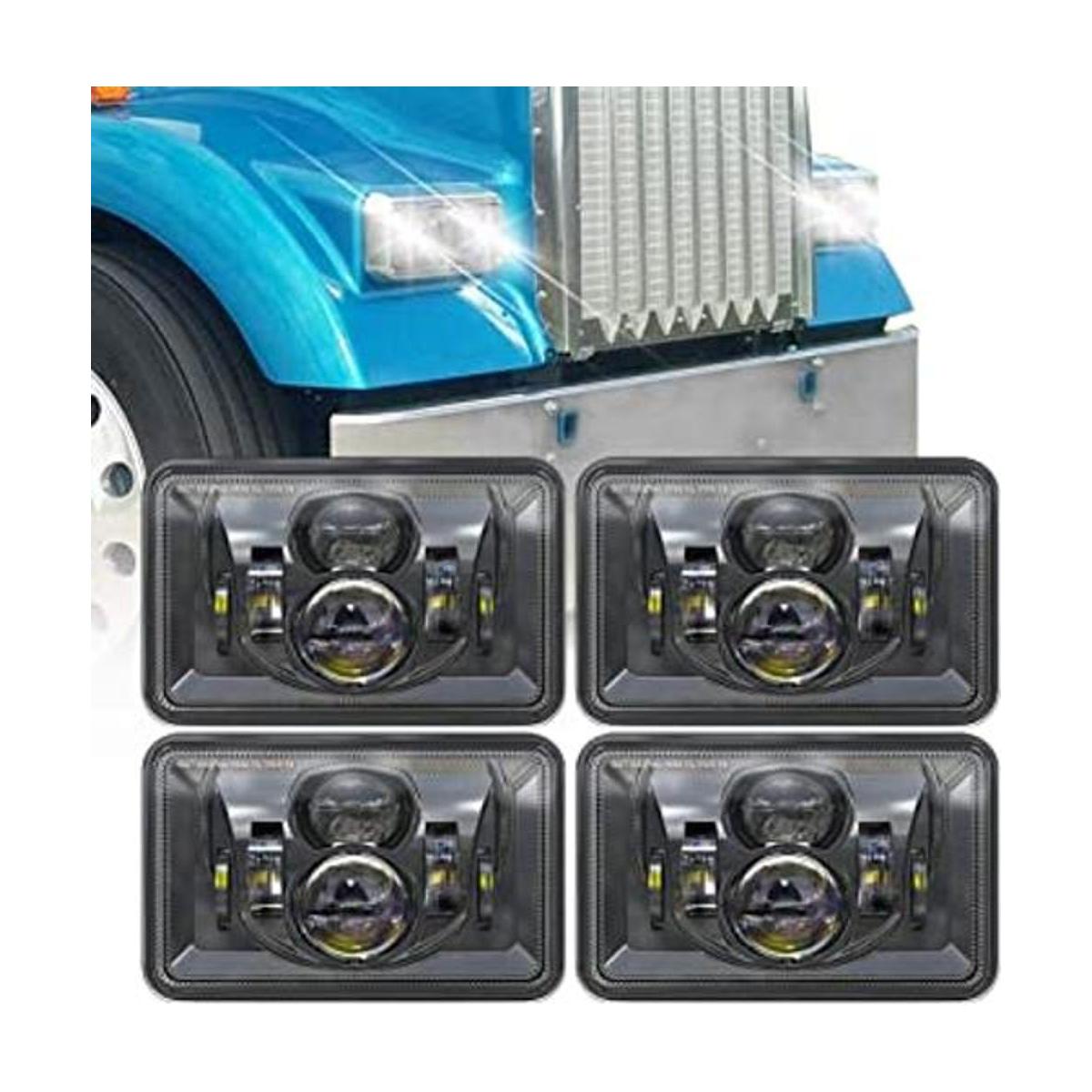 XPCTD 4 faros delanteros LED de 4 x 6 pulgadas 60 W