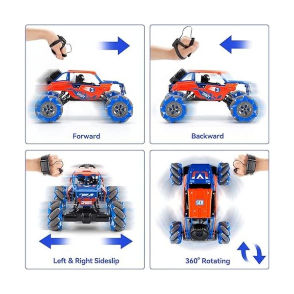 XMWRC Automóvil de control remoto de metal 4WD a escala_4