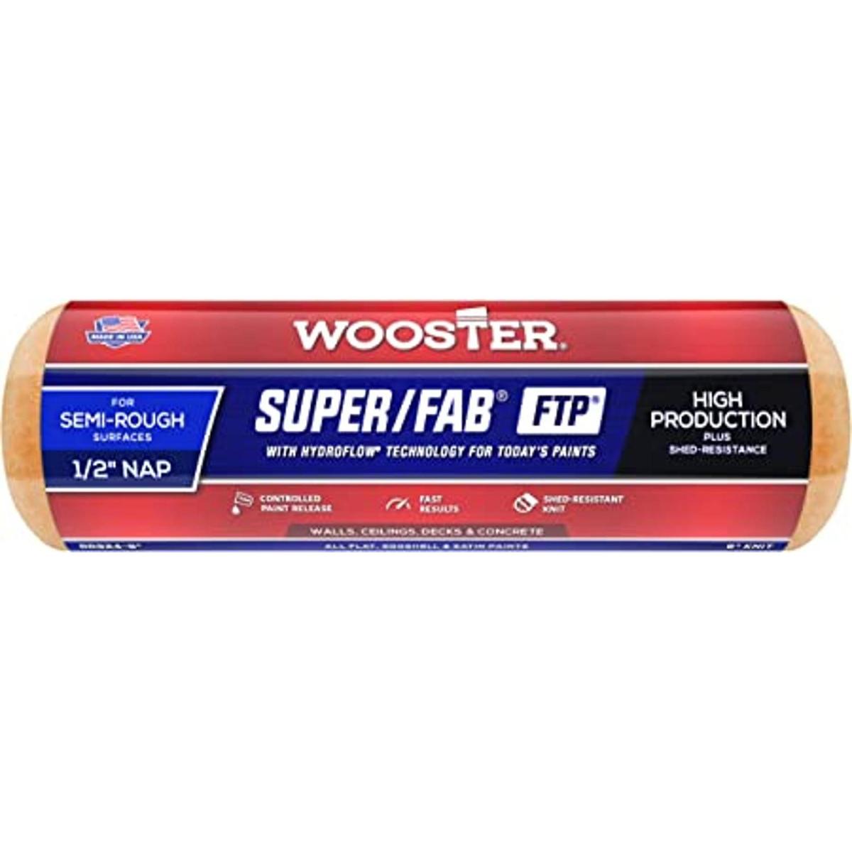 Wooster Brush RR9249 pulgadas Super Fab FTP cubierta de
