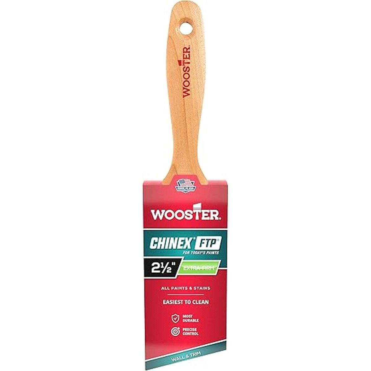 Wooster Brush 4415 Barniz de ángulo de 2 12 chinex FTP