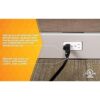 Woods 5601 Cable de extensión para uso en interiores 25