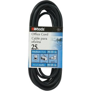 Woods 5601 Cable de extensión para uso en interiores 25