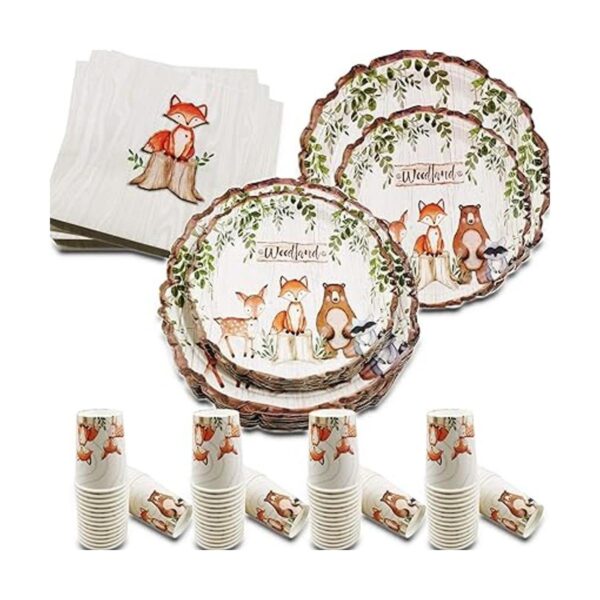 Woodland Creatures Suministros de fiesta para baby