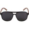 Woodies Gafas de sol estilo aviador de madera de nogal con_2