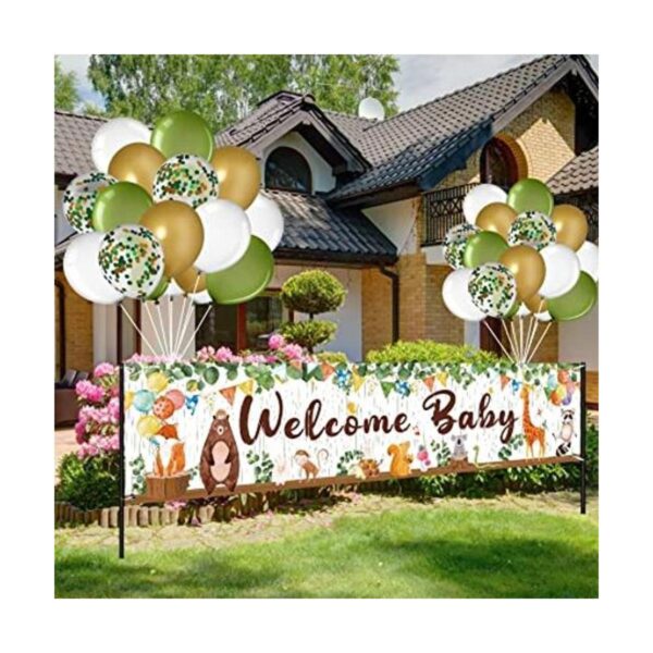 Woodland Decoración de baby shower género neutro