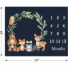 Woodland Manta mensual para bebé diseño de árbol de