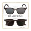 Woodies Lentes de sol Full Foster de madera de ébano con_2