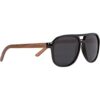 Woodies Gafas de sol estilo aviador de madera de nogal con_1