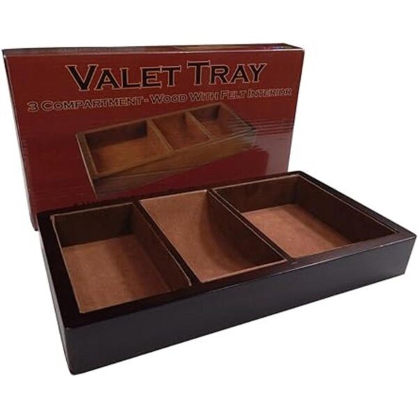 Woltar Bandeja de madera para valet con 3 compartimentos_5