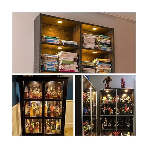 Wobane Luces LED para debajo del gabinete luces de disco_3