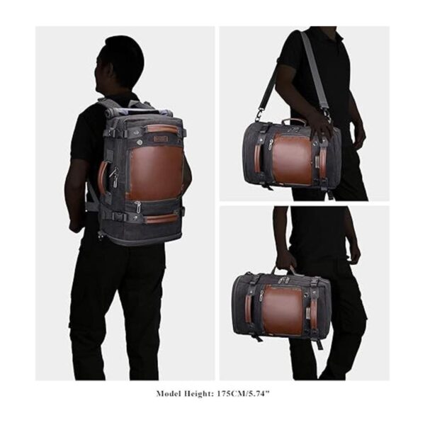 Witzman Mochila de viaje para hombre estilo vintage de_3