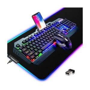 Wireless Gaming Keyboard and Mouse Combo3 in 1 Rainbow_1