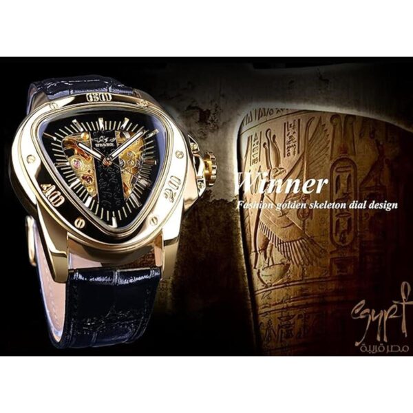 Winner Fashion Reloj de pulsera mecánico triángulo de_3