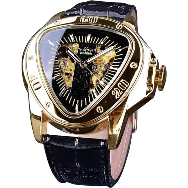 Winner Fashion Reloj de pulsera mecánico triángulo de_1