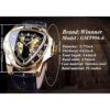 Winner Fashion Reloj de pulsera mecánico triángulo de_5