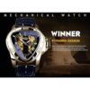 Winner Fashion Reloj de pulsera mecánico triángulo de_2