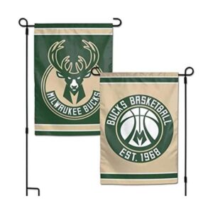 WinCraft Milwaukee Bucks Bandera 12 x 18 estilo jardín 2_1