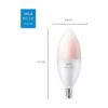 WiZ Connected Vela de color de 60 W B11 Smart 2.4 GHz 16_4